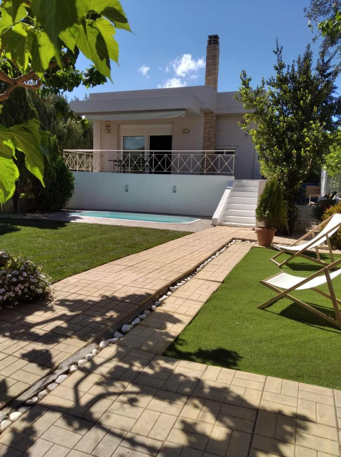 Cozy Villa Vita Lagonisi Kalivia Thorikou Ngoại thất bức ảnh
